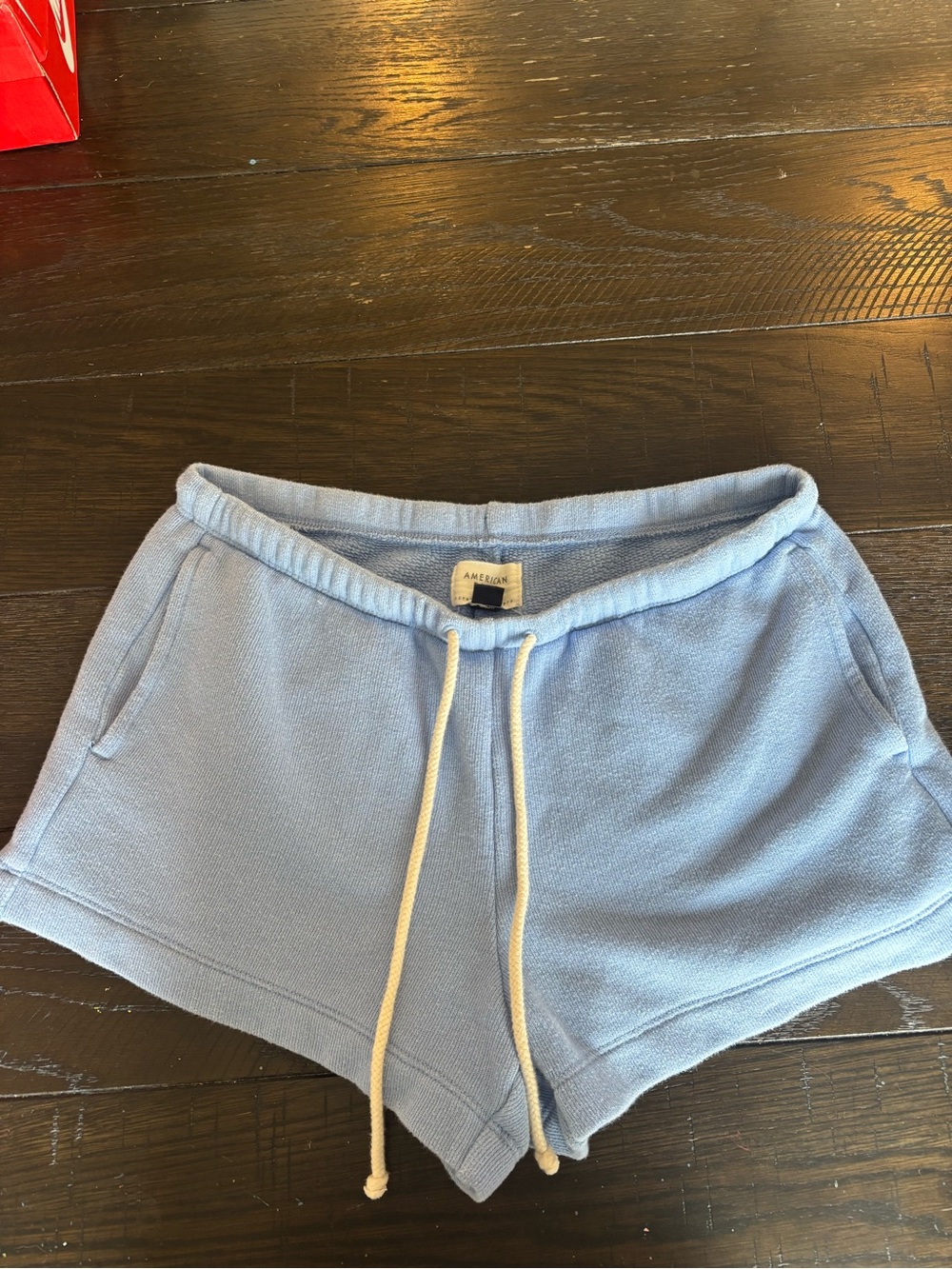 American Eagle Outfitters Baby Blue Drawstring Lounge Shorts